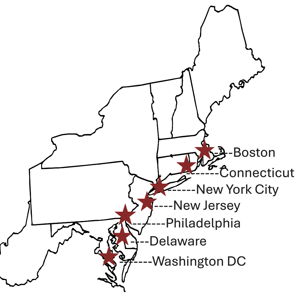 Northeast Region Coverage